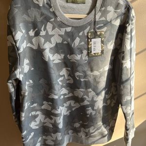 VALENTINO Bonded Camo Stars Crew Sweat